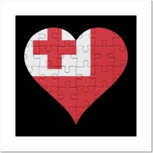 Togan Jigsaw Puzzle Heart Design - Gift for Togan With Tonga Roots Posters and Art